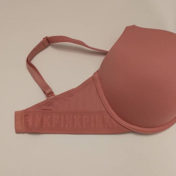 PINK by Victoria's Secret Wear Everywhere Push Up Bra. 32DDD. Pink - Picture 3 of 10